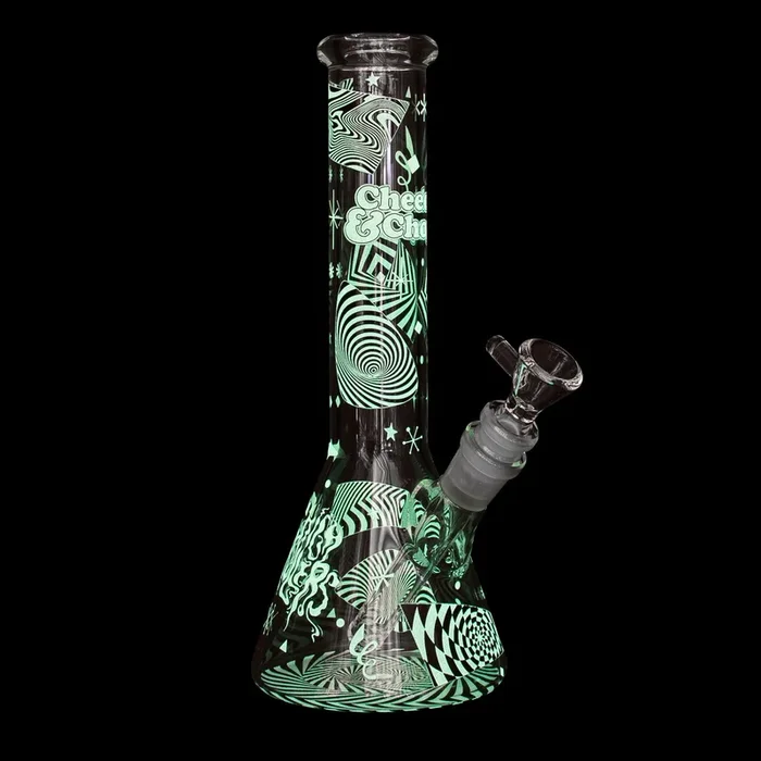 10 ” Optical Illusion Glow-in-the-Dark Water Pipe CC172