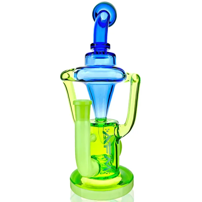 10″ AFM Glass Palermo Double Glass Recycler Dab Rig