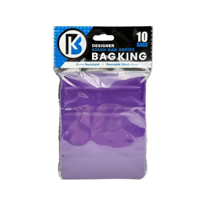10-Pack Bag King Child-Resistant Opaque Wide Mouth Mylar Bag | 1/8th ounce