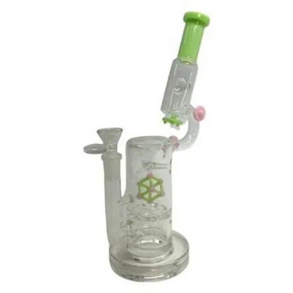 11″ Spinning Cube Telescope Glass Water Pipe
