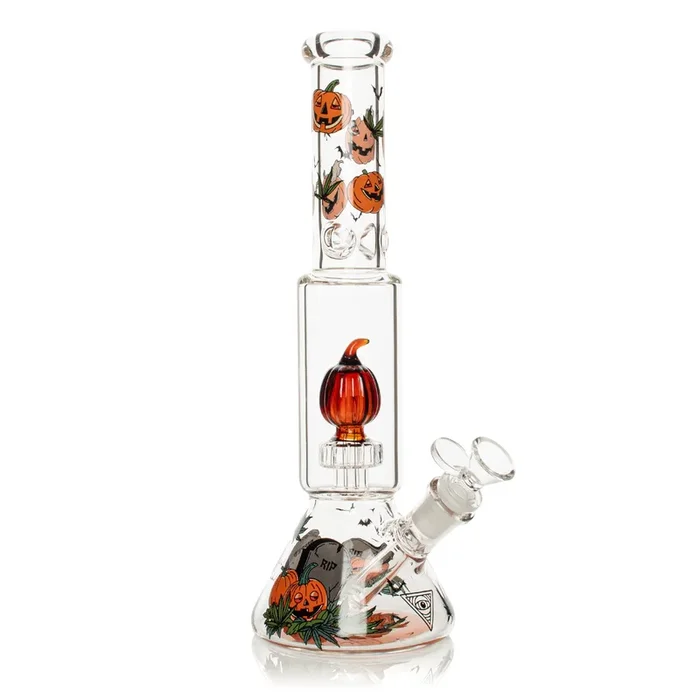 12 ” Dual Chamber Jack-O-Lantern Water Pipe