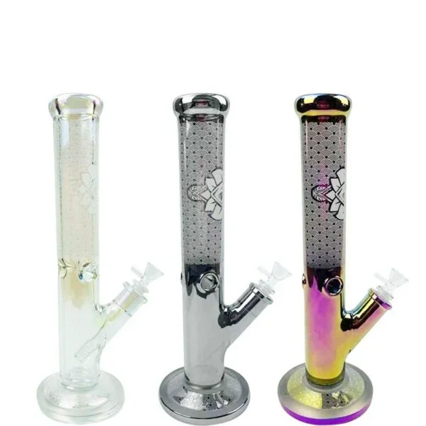 14″ Printed Straight Tube Thick Bong – Puffing Bird