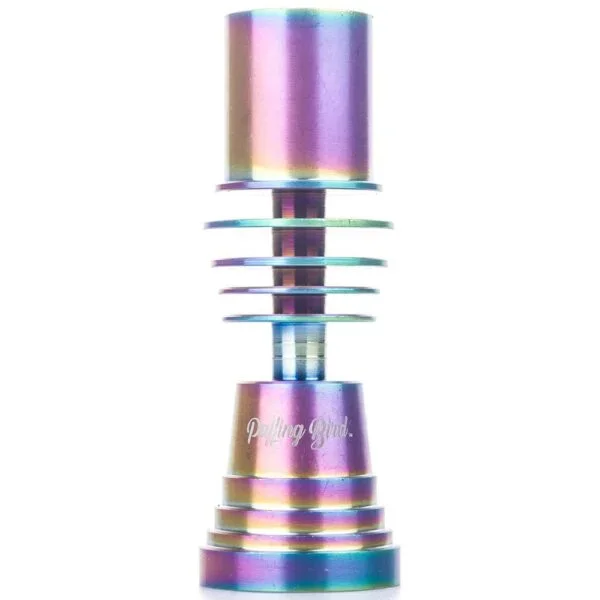 14mm Female Rainbow Titanium Nail For 20mm Enail Heating Coil – Puffing Bird