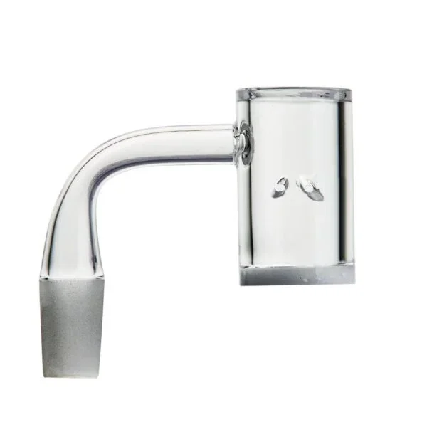 14mm Male 25mm OD White Auto-Spinning Banger with Angled Edge Finish – Puffing Bird