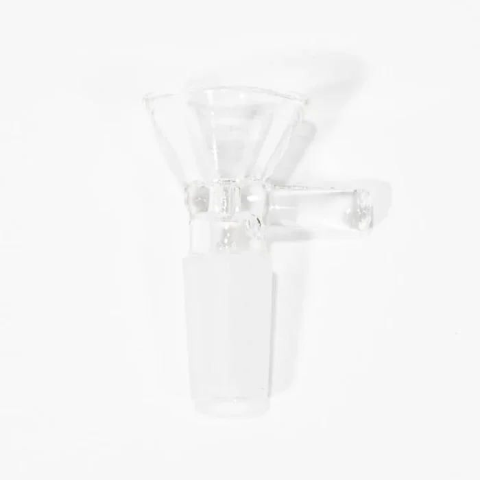 14mm Male Clear Glass Bowl w/ Handle
