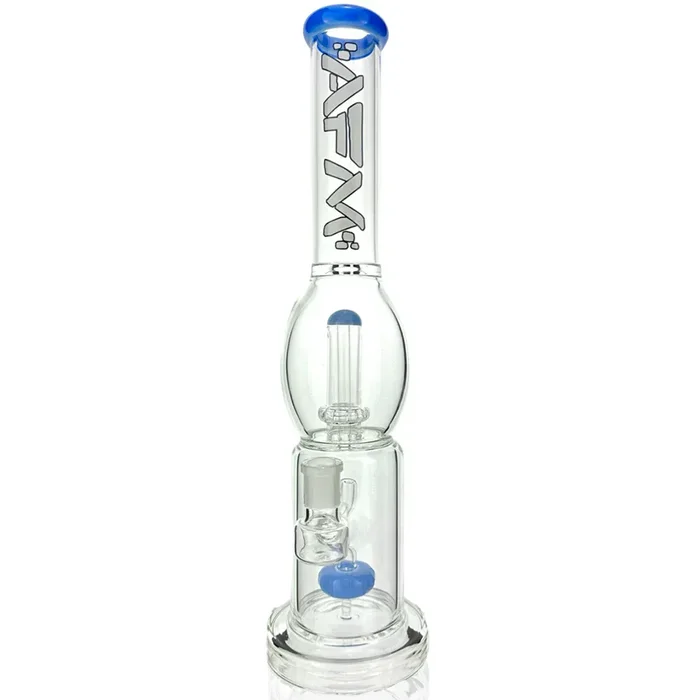 16″ AFM Glass Double Circle Shower-head Perc Glass Beaker Bong