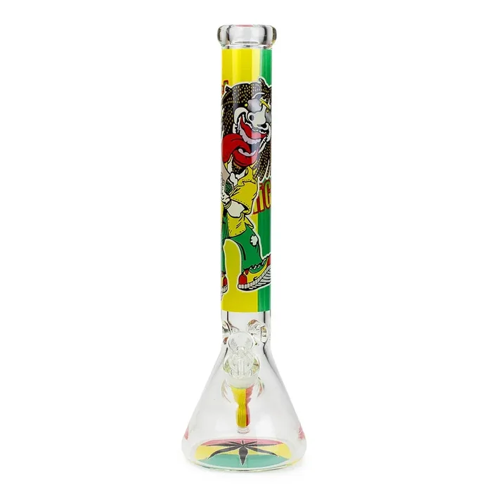 17.5″ Rasta Man Beaker Glass Bong