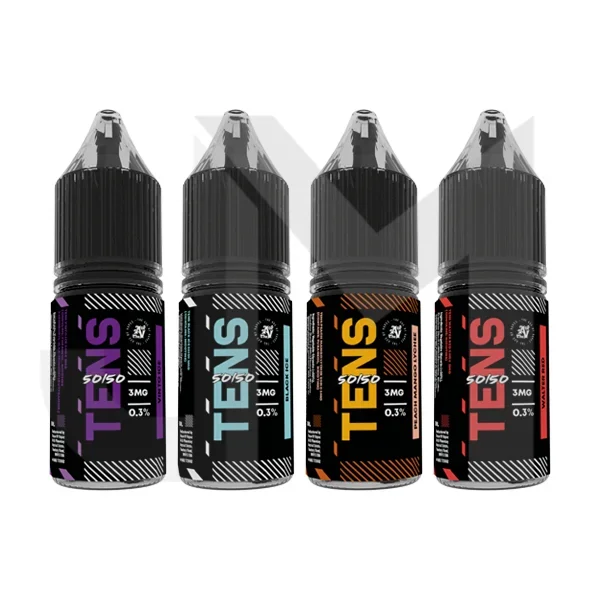 18mg Tens 50/50 10ml (50VG/50PG) – (Full Box) Pack Of 10