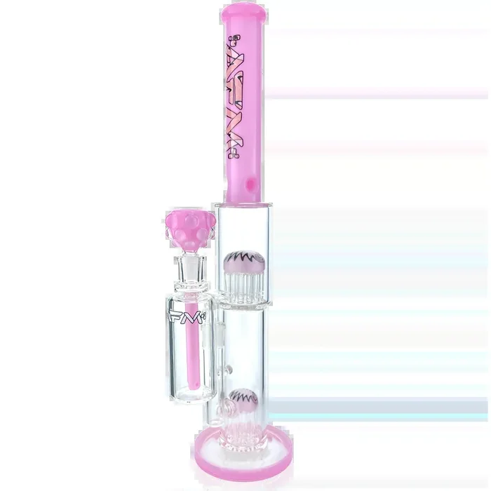 19″ AFM Double Hitter Reversal Straight Tube Bong Bundle