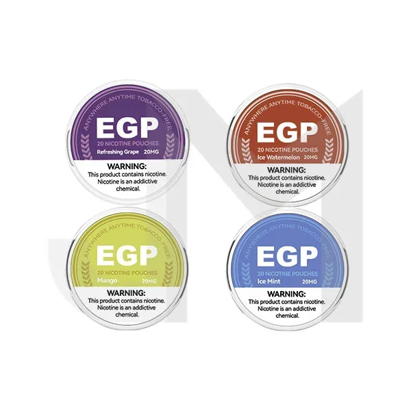 20mg EGP Nicotine Pouches – 20 Pouches