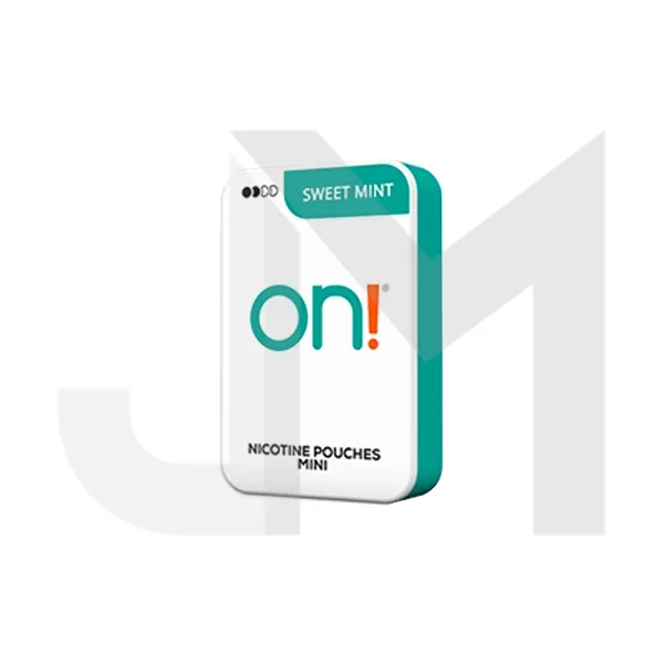 3mg On! Mini Regular Sweet Mint Nicotine Pouches – 20 Pouches