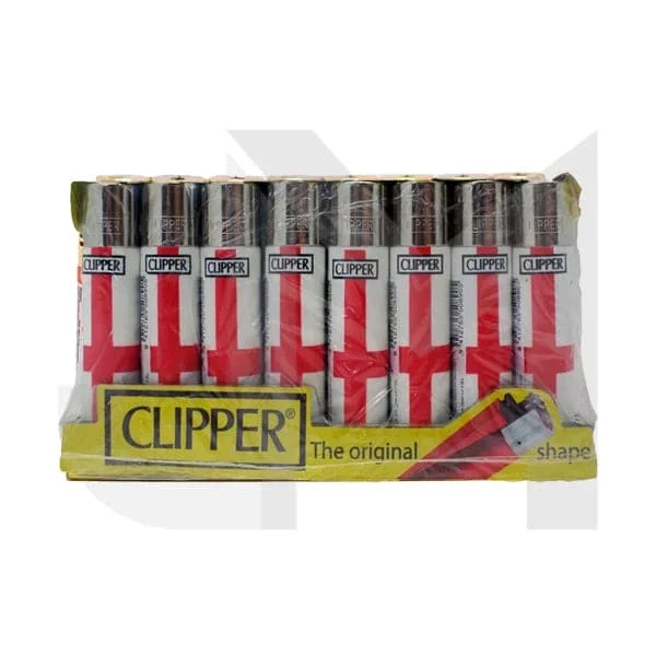 40 Clipper CP11RH Classic Flint England Flag Lighters – CL5C048UKH