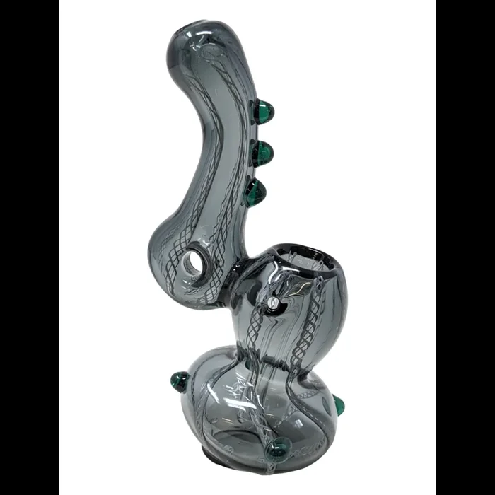 5.5 ” COLORED TUBE TWISTED ART DONUT BUBBLER (RJA12)