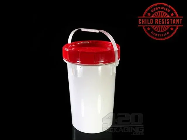 5 Gallon Child Resistant Plastic Buckets 5/Box