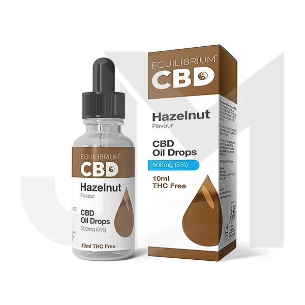 500mg Equilibrium CBD Oil 10ml – Hazelnut Flavour