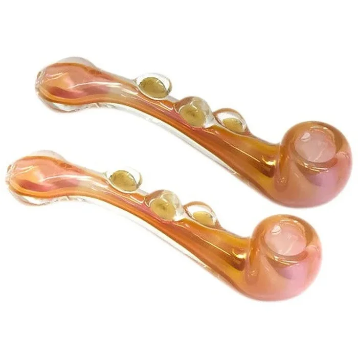 6 ” Golden Sherlock Pipe – Design May Vary – (1 Count)