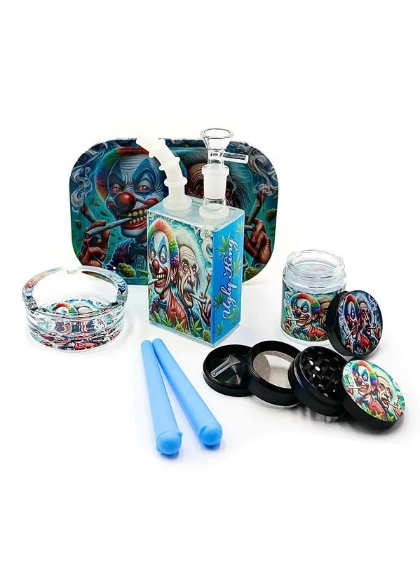 7-Piece Set Smoking Kits with Glass Rig and Accessories