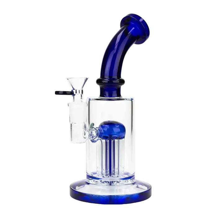 8.5″ Bent Neck Perc Bong with Tree Perc