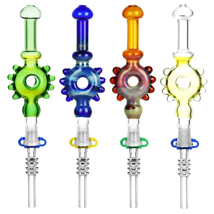 “D’Oh! ” 7.5 Inch Studded Donut Dab Straw