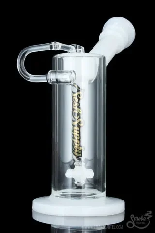 “Hephaestus” Quartz Swing Bucket Bubbler with Propeller Perc