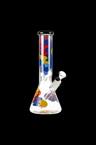 “Papaya” Glass Beaker Ice Bong