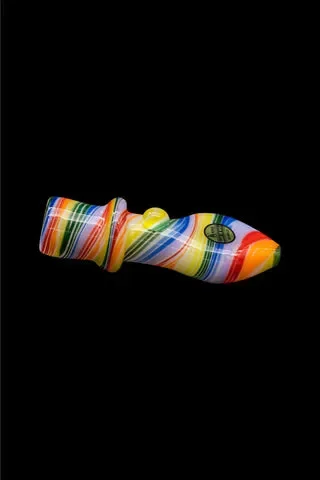 “Rainbow Tornado” Chillum Pipe