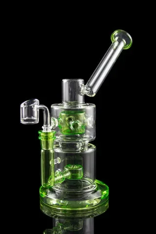 “Uncle Sam” Seed of Life Swiss Perc Sidecar Dab Rig