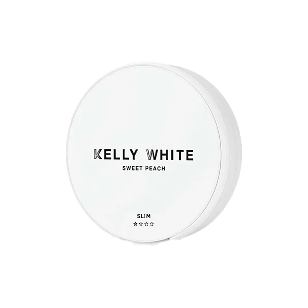 8mg Kelly White Slim Medium Sweet Peach Nicotine Pouches – 20 Pouches