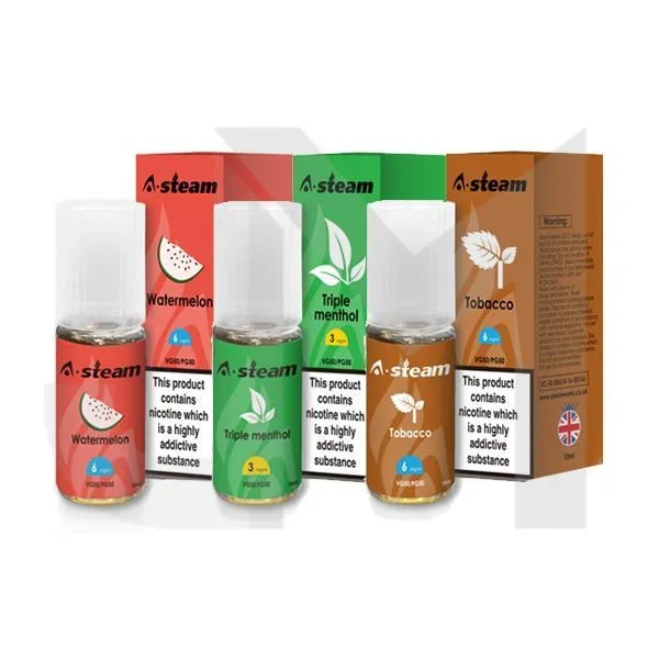 A-Steam Fruit Flavours 6MG 10ML (50VG/50PG)