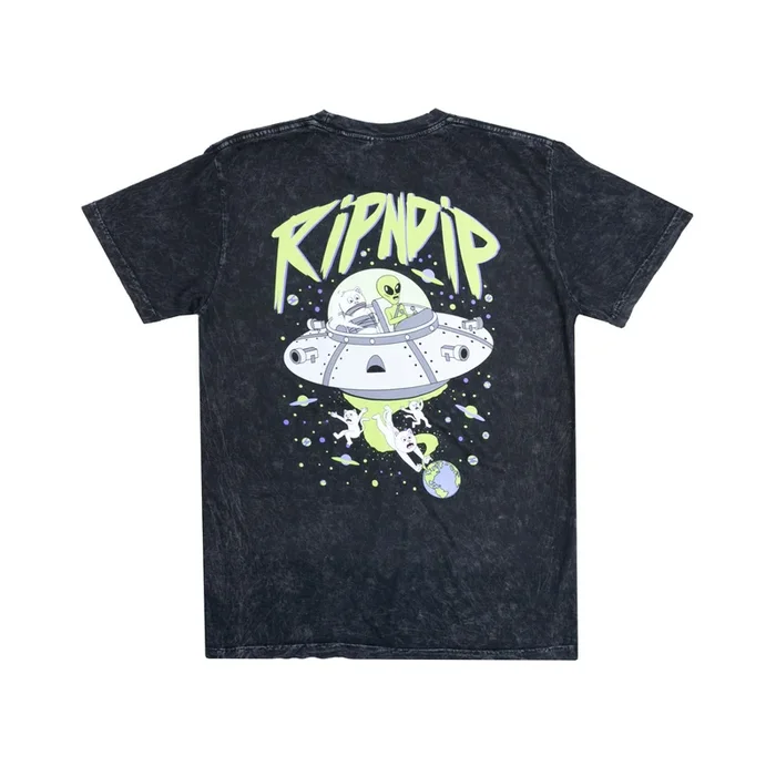 Abduction Tee (Black Mineral Wash)