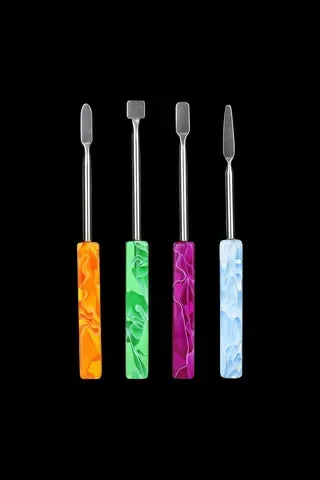 Acrylic Dab Tools with Stainless Steel Tips – 4 Pack
