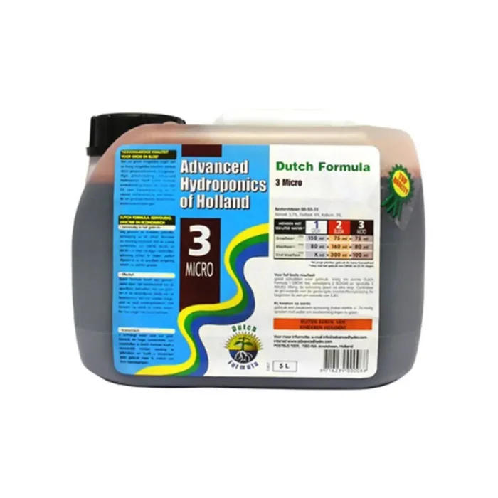 Advanced Hydroponics Dutch Formula Micro 10 liters