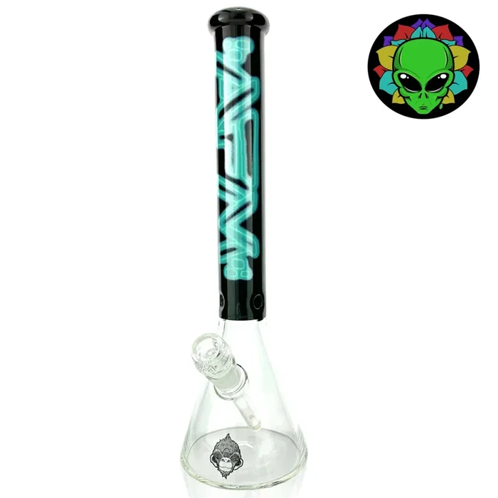AFM Glass Neon Light Beaker Bong – 16in