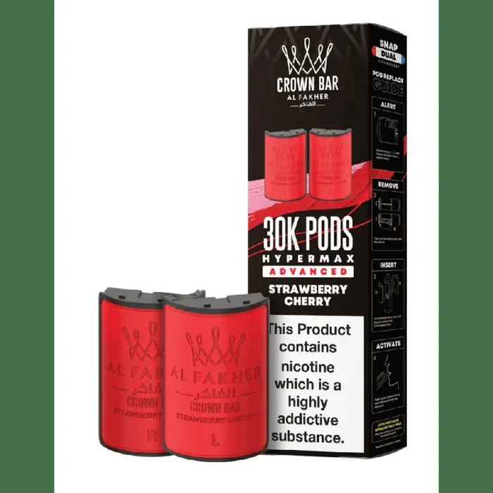 Al Fakher 30k Hypermax Prefilled Pods Strawberry Cherry