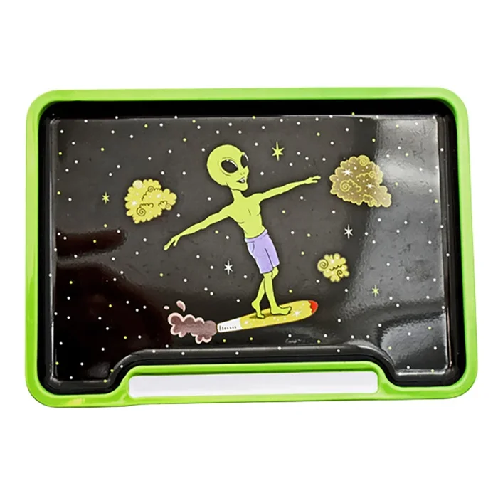 Alien Doobie Surfer Rolling Tray Box – 8″x5.75″