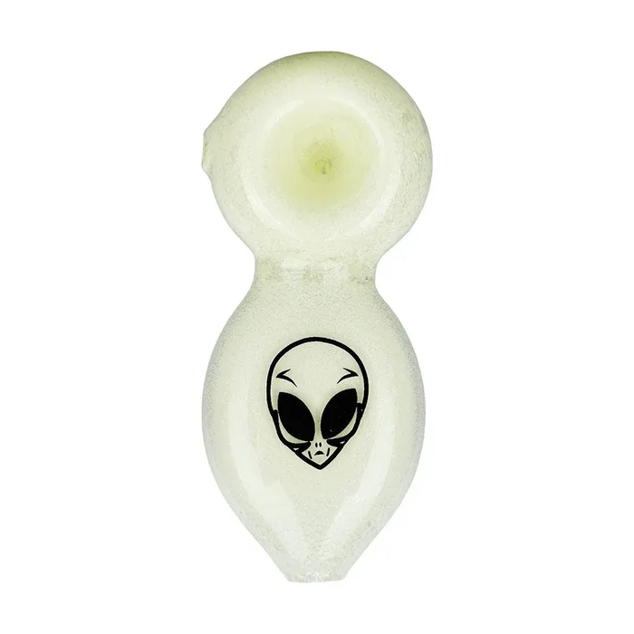 Alien Tech Glow In The Dark Glass Pipe – 3.5″