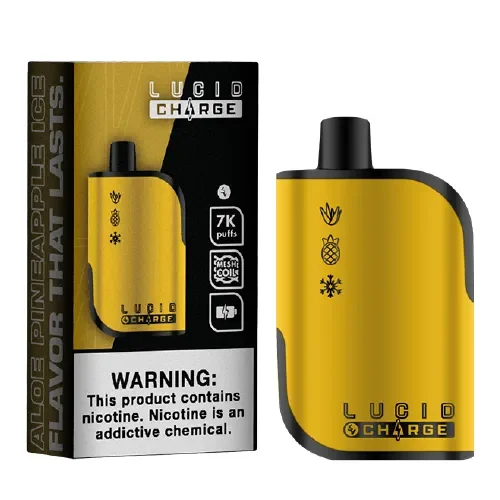 Aloe Pineapple Ice Disposable Vape (7000 Puffs) by Lucid Charge
