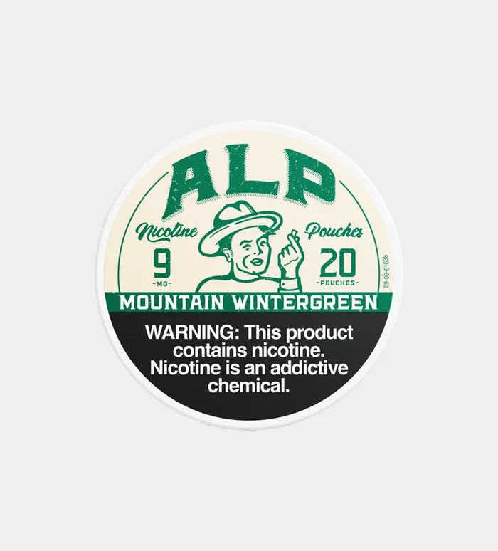 ALP Nicotine Pouch Mountain Wintergreen 9MG – 5 Count