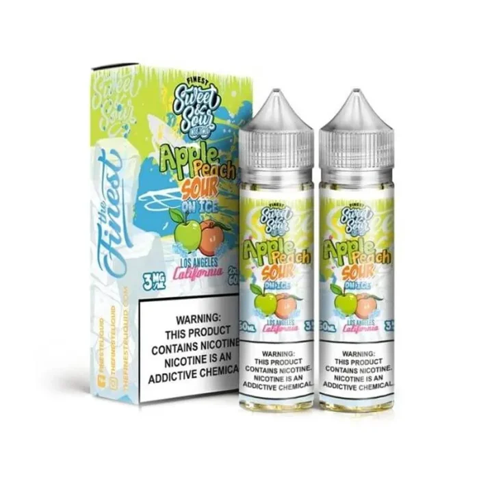 Apple Peach Rings Menthol E-liquid by The Finest – (2 pack)