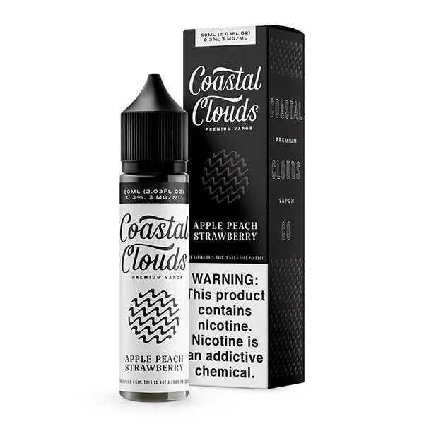Apple Peach Strawberry E-liquid by Coastal Clouds – (60mL)