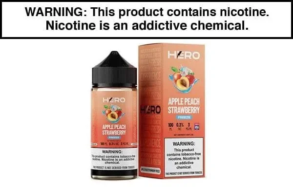 APPLE PEACH STRAWBERRY FREEZE BY HERO 100ML