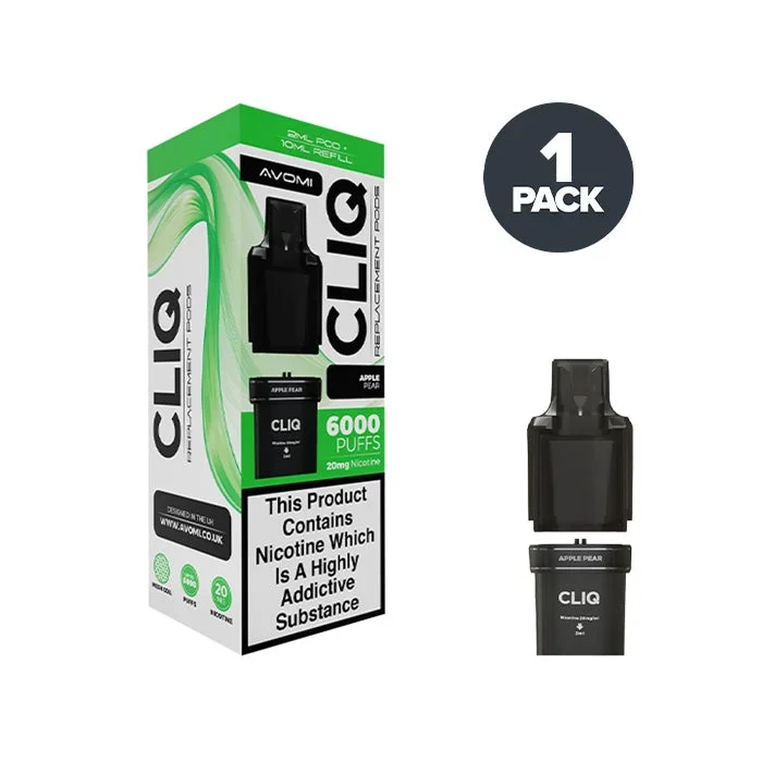Apple Pear Avomi Cliq 6000 Prefilled Pods