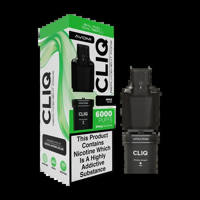 Apple Pear Avomi Cliq 6000 Refill Pack