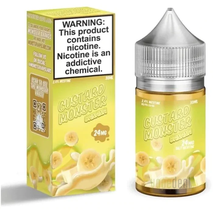 Banana Custard Monster by Jam Monster Salts – 30ml