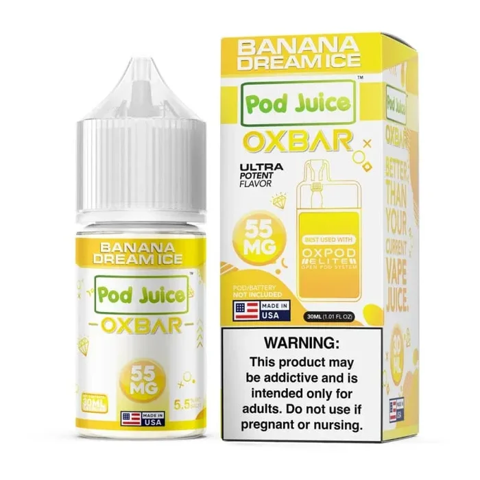 Banana Dream ICE SALT – Oxbar x Pod Juice – 30mL