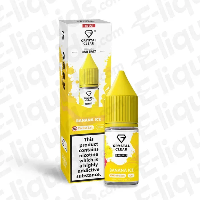 Banana Ice Nic Salt Vape Juice by Crystal Clear Bar Salts