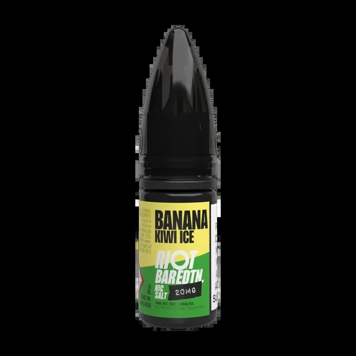 Banana Kiwi Ice Riot Bar EDTN Nic Salt 10ml