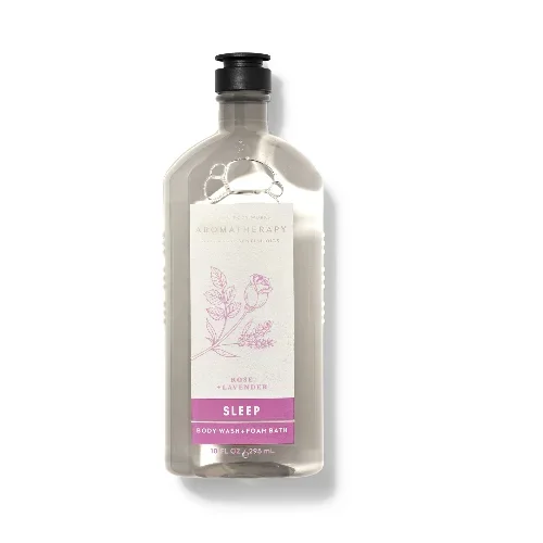 BBW Aromatherapy Sleep Rose Lavender Body Wash 295ml