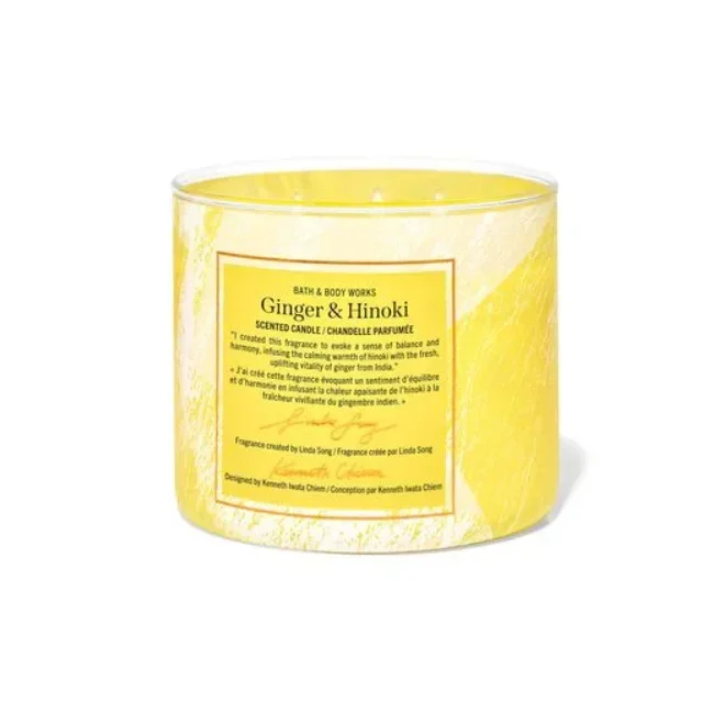 BBW Ginger & Hinoki Fragrance Candle 411g