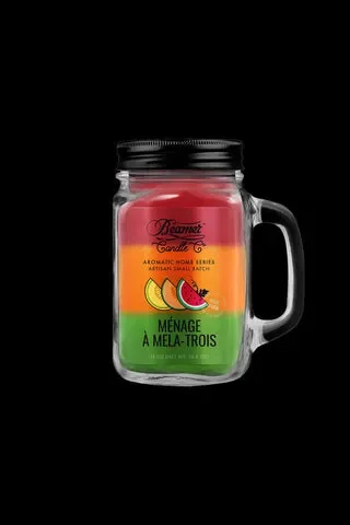 Beamer Candle Co. Aromatic Home Series Mason Jar Candle – Menage A Mela-Trois